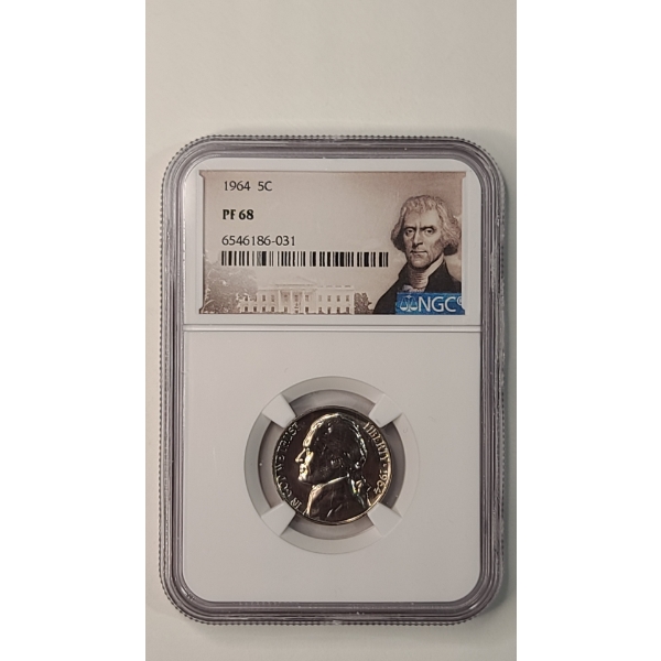 NGC 1964 PF 68 Jefferson Nickel 