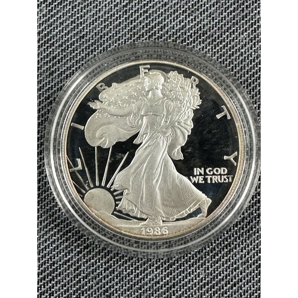 1986-S American Silver Eagle - First Year of Mintage
