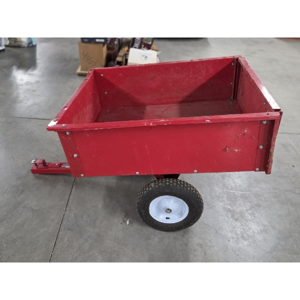 Fantastic Condition Haul Master 10 Cubic Foot Dump/Tilt Trailer Cart With Removable Tailgate 600lb C