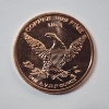 Image 2 : Canadian Maple Leaf Design 1 ADVP oz .999 Fine Copper Round 