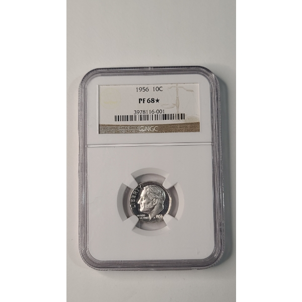 NGC 1956 PF 68 (Star) Roosevelt 90% Silver Dime