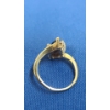 Image 7 : Vintage Women's 14K Gold Marquise-Cut Blue Sapphire And Diamonds - Size: 7 - Weight: 4.0g
