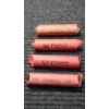 Image 1 : (4) 50 Cents Uncounted & Unsearched Rolls Of Wheat Pennies Face Value: $2.00