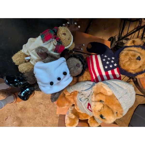 Tote Of Adorable Christmas Plush Animals
