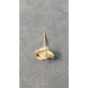 Image 2 : 14K Gold Single Earring With Clear Stones - Total Weight: 1.0g