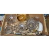 Image 2 : 2 Full Boxes Vintage Glass Ware & Porcelain - As Is Pot Luck Lot - See Pics