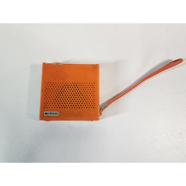 Vintage Small Orange Ross Portable Transistor Radio - Excellent Condition