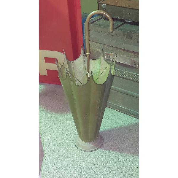 RARE Antique  ART  DECO - Brass Umbrella Stand - See Pics - Tells You All you Need To Know
