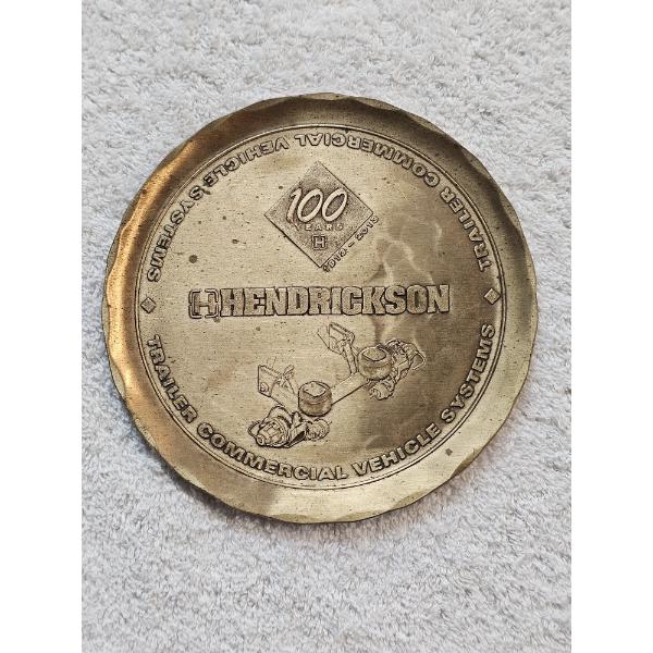 Hendrickson Trailer Commercial Vehicle Systems 100th-Anniversary Commemorative Medallion