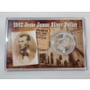 Image 1 : "Jesse James Silver Dollar" Commemorative Display - 1882-S 90% Silver Morgan Dollar