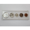 Image 1 : 1945 U.S. Mint Set Including 90% Silver Half Dollar, Quarter, Dime, 35% Silver Nickel