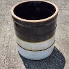 Image 5 : Vintage 10 Gallon Stoneware Crock Ft. Blue Heart Stamp With 10 Mark ~ Likely from Burley & Winter
