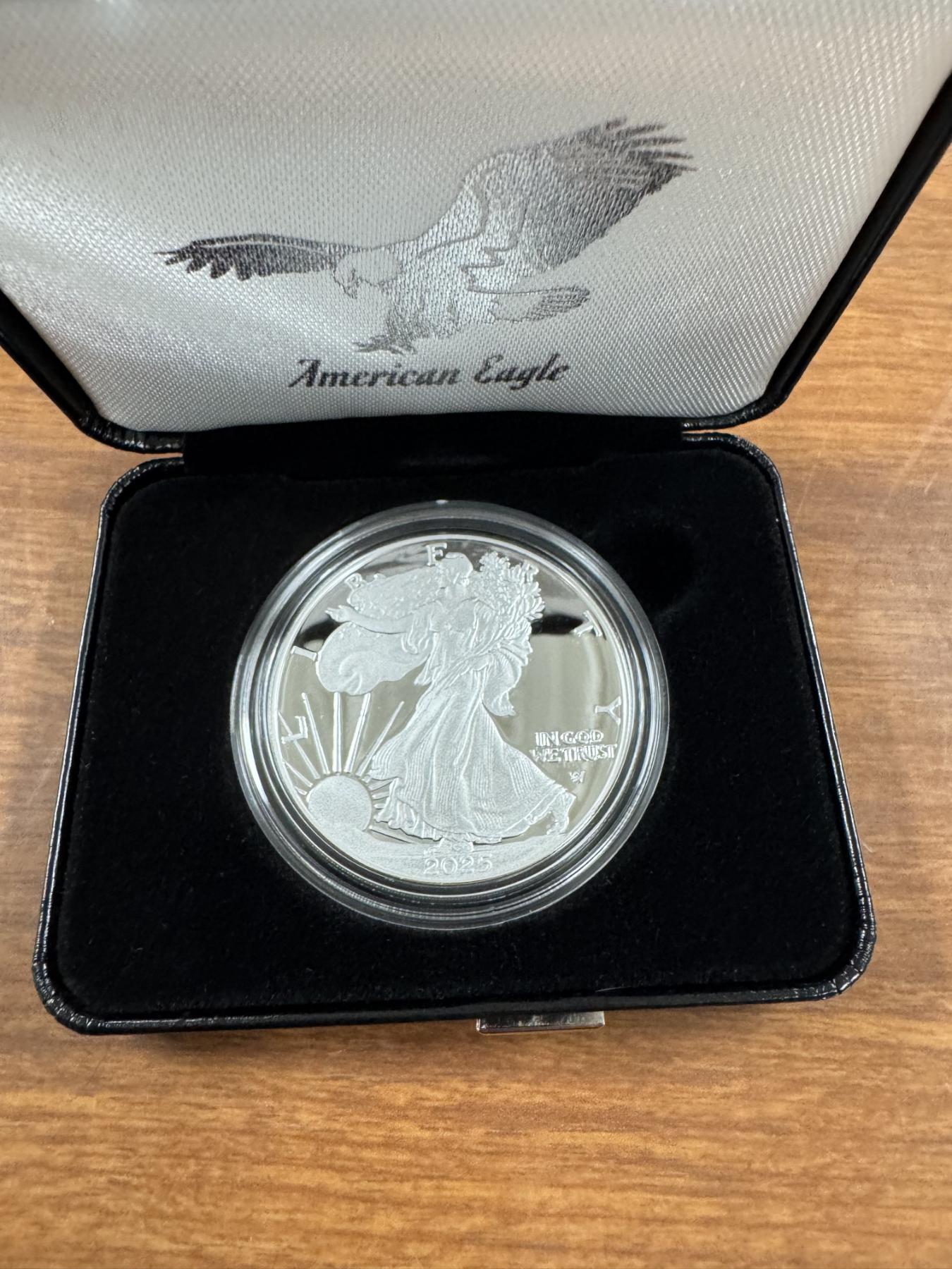 2025 American Eagle One Ounce .999 Fine Silver Proof Coin - West Point ...