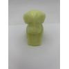 Image 2 : Adorable Degenhart Uranium Glass Dog Figurine - Daffodil - ~2.5 inches