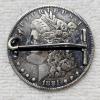 Image 2 : Victorian-Era "Love Token" created from a smoothed-down 90% Silver Half-Dollar Coin