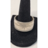 Image 1 : Unique 90% Coin Silver Ring - Size 11 