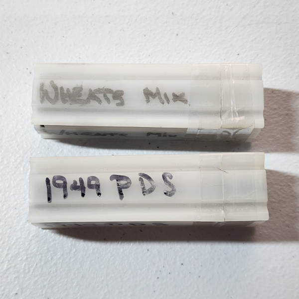 Two Tubes of Assorted United States Wheat Cents: One Mixed Tube & One 1949 - Face Value: ~$1.00