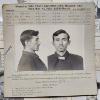 Image 2 : INTERESTING!!! Collection of 5 Antique MUGSHOT Bertillon Criminal Booking Sheets