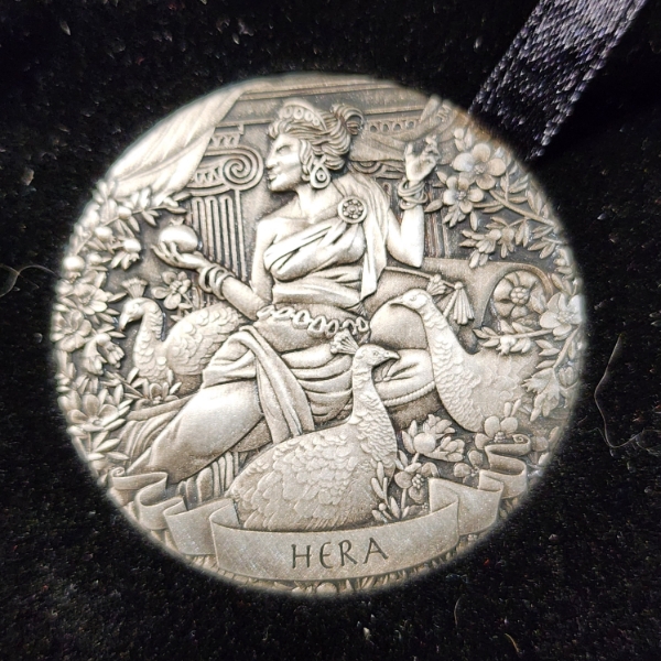 Perth Mint 2016 Gods of Olympus Hera 2 Oz .999 Fine Silver High Relief Coin W/ OG 12 COIN SET BOX 