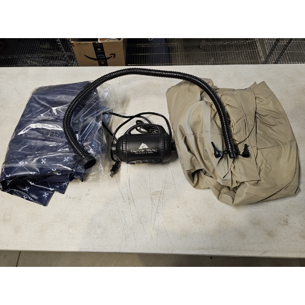 Two Full Size Air Matresses with Air Pump - Product Dimensions: 54x75"