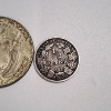 Image 8 : Three Foreign Silver Coins: Canada 10-Cent, Panama 1/2 Balboa, & German 1/2 Mark - See Description