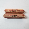 Image 1 : Two Rolls of 1937 United States Wheat Cents - Face Value: ~$1.00