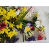 Image 3 : Lot of Assorted Spring Faux Flowers in Included Storage Bin