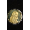 Image 1 : Jesus Last Supper Commemorative 24K Gold Covered Challenge Coin - Mint Condition