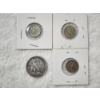 Image 6 : Four United States 90% Silver Coins Ft. Three Roosevelt Dimes & One Walking Liberty Half ~ $0.80 FV
