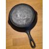Image 5 : HTF # 5 CAST IRON SKILLET W / 3 NOTCH HEAT RING IN FANTASTIC CONDITION - SEE PICS