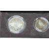Image 4 : 1989 United States Congressional 2 Coin Set Including 90% Silver Dollar & 92% Copper Half Dollar 
