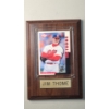Image 1 : 1998 Score #17 Jim Thome Cleveland Indians Baseball 4.5" x 6.5" Wooden Plaque 