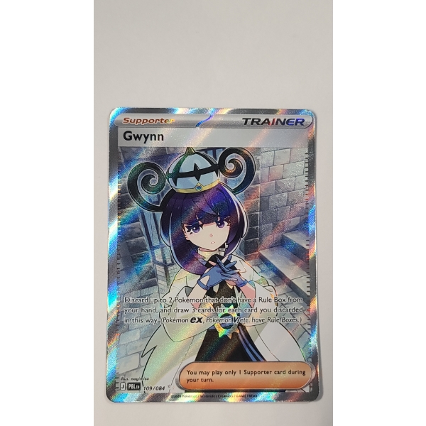 Gwynn (#109/084) Ultra Rare Full Art Holo Pokemon Card From The Pitch Black Expansion 