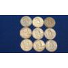 Image 1 : Assorted Years 90% Silver Franklin Half Dollars - Face Value: $4.50