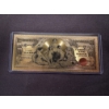 Image 1 : Exceptional $2.00 Educational Note - Gold Back .999 - 24K Bill In Protective Holder - Mint Condition