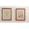 Image 3 : 4 Pcs Frame Floral Prints Each 15" x 12" - all In Perfect Condition