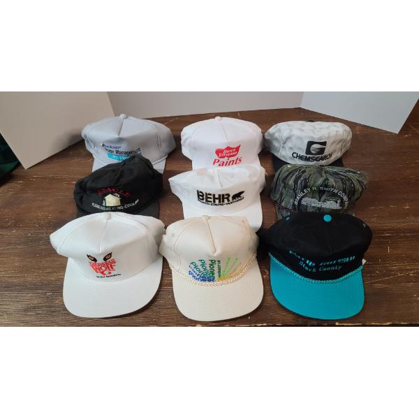 Assorted Lot Of Brand New Hats Including Busch Gardens, Chemsearch & More