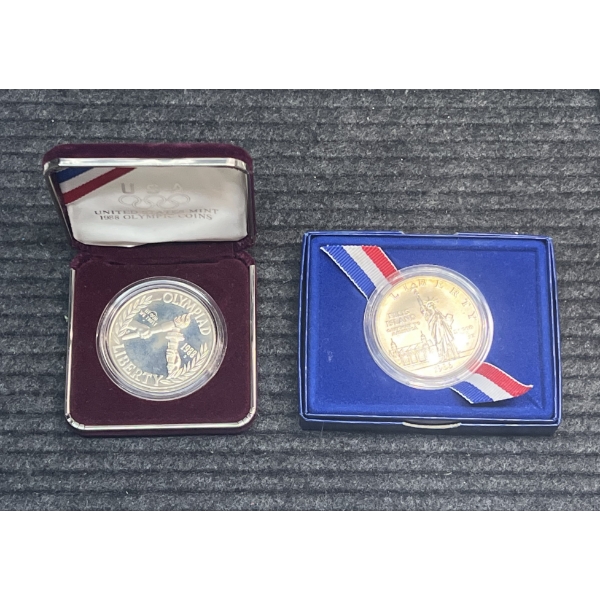 1986 Liberty Dollar and 1988 U.S. Olympic Dollar