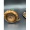 Image 4 : 2 Beautiful Oil Lamps with Flared Globes - ~8 inches tall