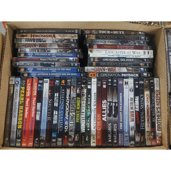 Full Box Of Movie Dvd's - Large Quantity, See Photos For Selections Included