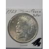 Image 2 : United States 1923 90% Silver Peace Dollar 