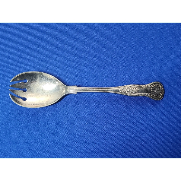 Vintage Sterling Silver Dixon Serving Spoon - TW: 91.6g