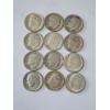 Image 1 : x12 Assorted Years & Mint Marks U.S. 90% Silver Roosevelt Dimes FV: $1.20