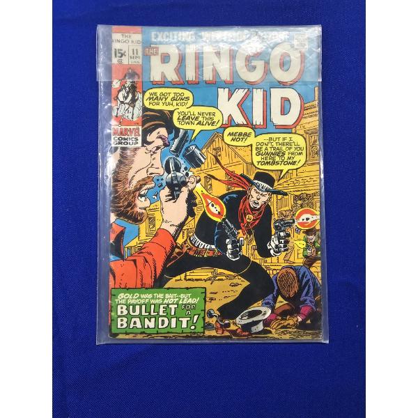 High-Grade Early 1970's "The Ringo Kid" Comic Book - Marvel Comics - Sept. #11 - Excellent Condition