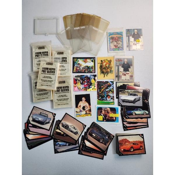 Trading Card Lot: Vette Set. Wrestling, Comic Book, Kellogg's Baseball Greats, Hockey, Card Sleeves