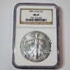 Image 1 : 2005 American Silver Eagle $1 - 1 oz .999 Fine Silver - Graded by NGC MS 69