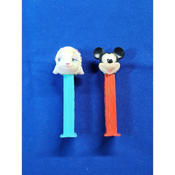 Vintage Mickey Mouse & Bo Peep PEZ Dispensers - Great Condition