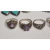 Image 2 : Lovely Sterling Silver Rings, Earrings & Bracelet - Total Weight: 40.1g