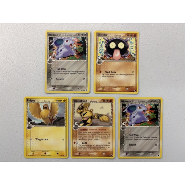 Lot of 5 Vintage Delta Species Pokemon Trading Cards