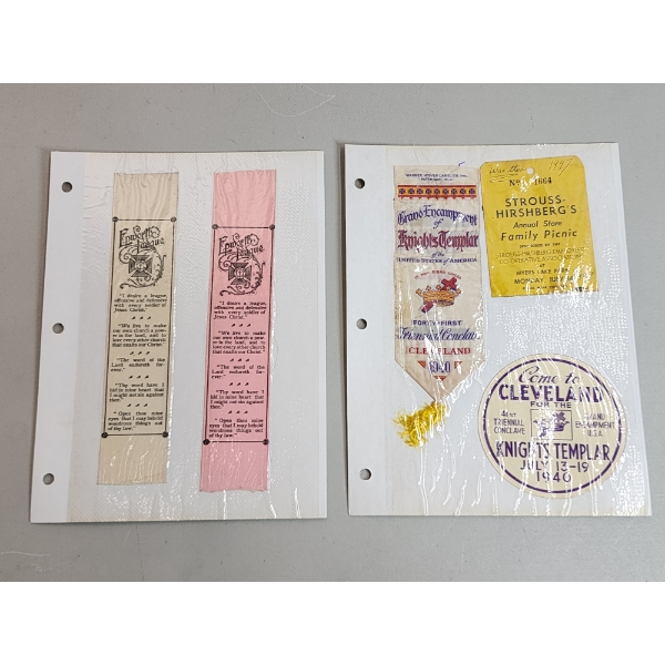 Nights of Templer Scrapbook Pages - Vintage Historical Pieces